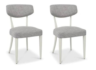 Lawrence Dining Chair Grey Fabric (Pair)