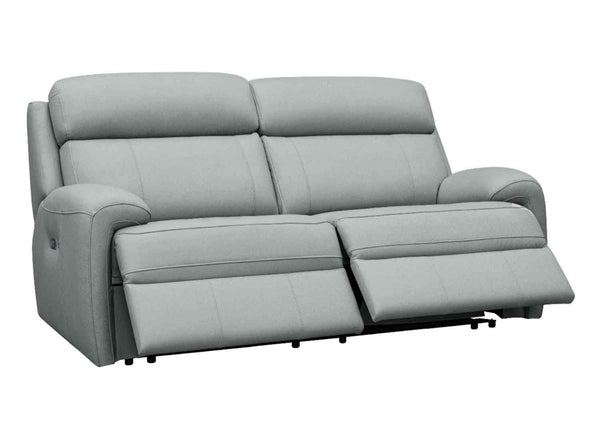 G Plan Hardy Leather Power Recliner 3 Seater Sofa with Headrest and Lumbar and Heated Seats