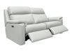 G Plan Ellis Leather Power Recliner Large Sofa with Headrest and Lumbar