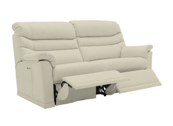 G Plan Malvern Leather Power Recliner 3 Seater Sofa