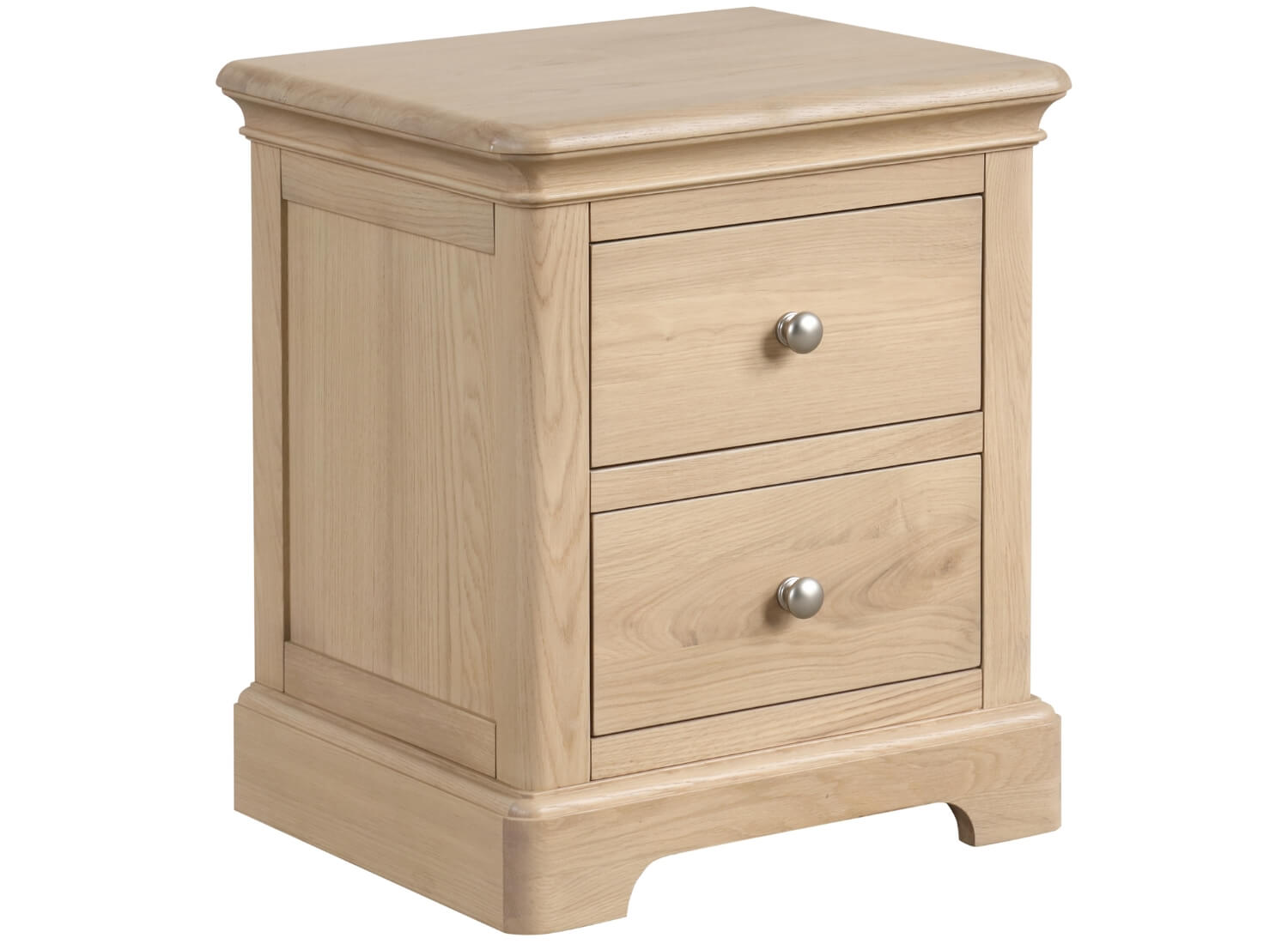 Ledbury Oak 2 Drawer Bedside – Ward Brothers Furniture