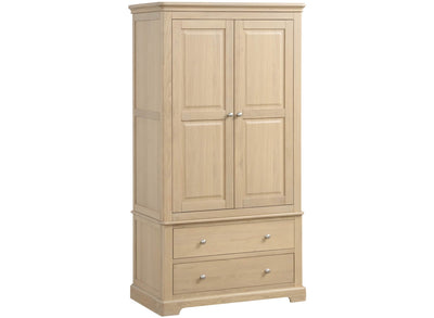 Ledbury Oak 2 Drawer Gents Double Robe