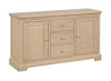 Ledbury Oak 2 Door 3 Drawer Sideboard