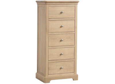 Ledbury Oak 5 Drawer Wellington