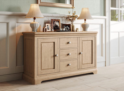 Ledbury Oak 2 Door 3 Drawer Sideboard