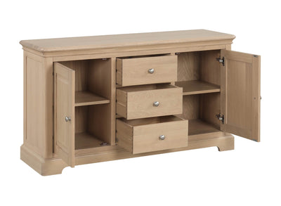 Ledbury Oak 2 Door 3 Drawer Sideboard