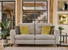 G Plan Austen Small Fabric Sofa with Double Power Footrest