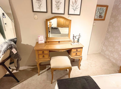 Lille Dressing Table, Dressing Stool and Gallery Mirror