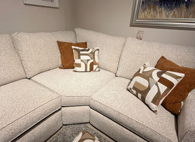 Manhatten Corner Sofa and Ottoman Stool