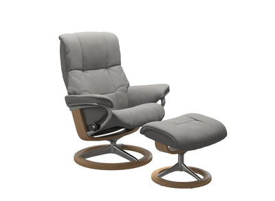 Stressless Mayfair Signature Leather Chair & Stool