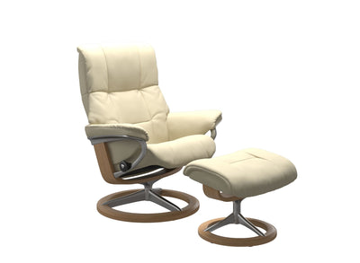 Stressless Mayfair Signature Leather Chair & Stool