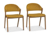 Cambridge Dining Chair Mustard Velvet (Pair)