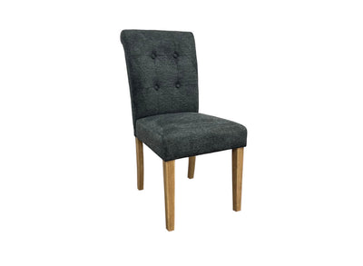 Newbrook Upholstered Dining Chair Dark Grey