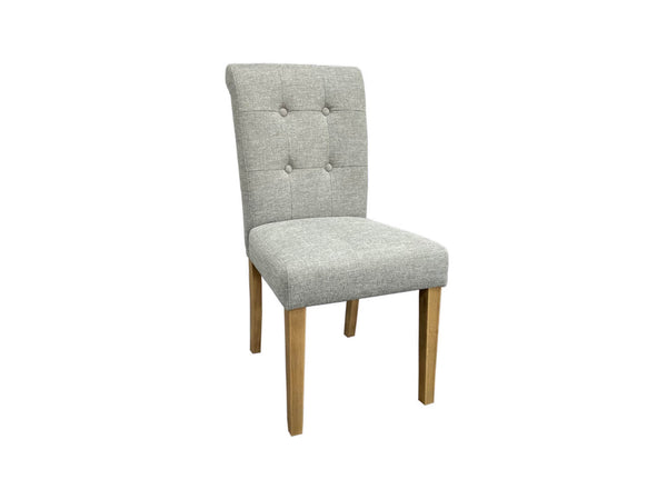 Newbrook Upholstered Dining Chair Light Grey