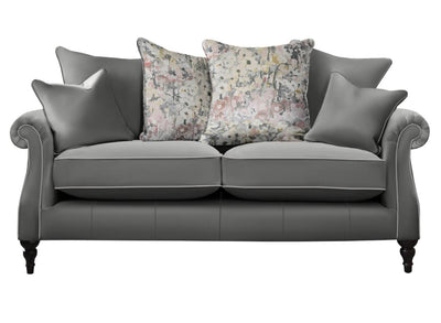 Parker Knoll Eastbury Leather Large 2 Seater Pillow Back Sofa