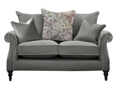 Parker Knoll Eastbury Leather 2 Seater Pillow Back Sofa