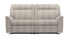 Parker Knoll Hudson Fabric Large 2 Seater Power Recliner Plus Sofa