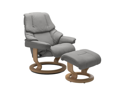 Stressless Reno Classic Leather Chair & Stool