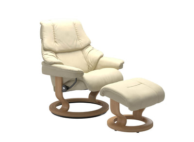 Stressless Reno Classic Leather Chair & Stool