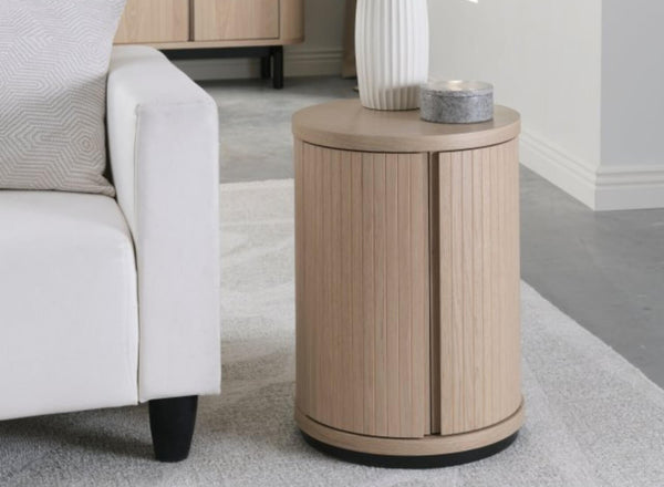 Velda Round Lamp Table