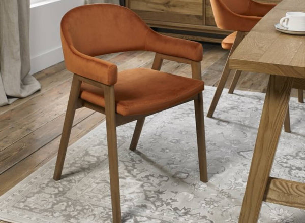 Cambridge Dining Chair Rust Velvet (Pair) – Ward Brothers Furniture