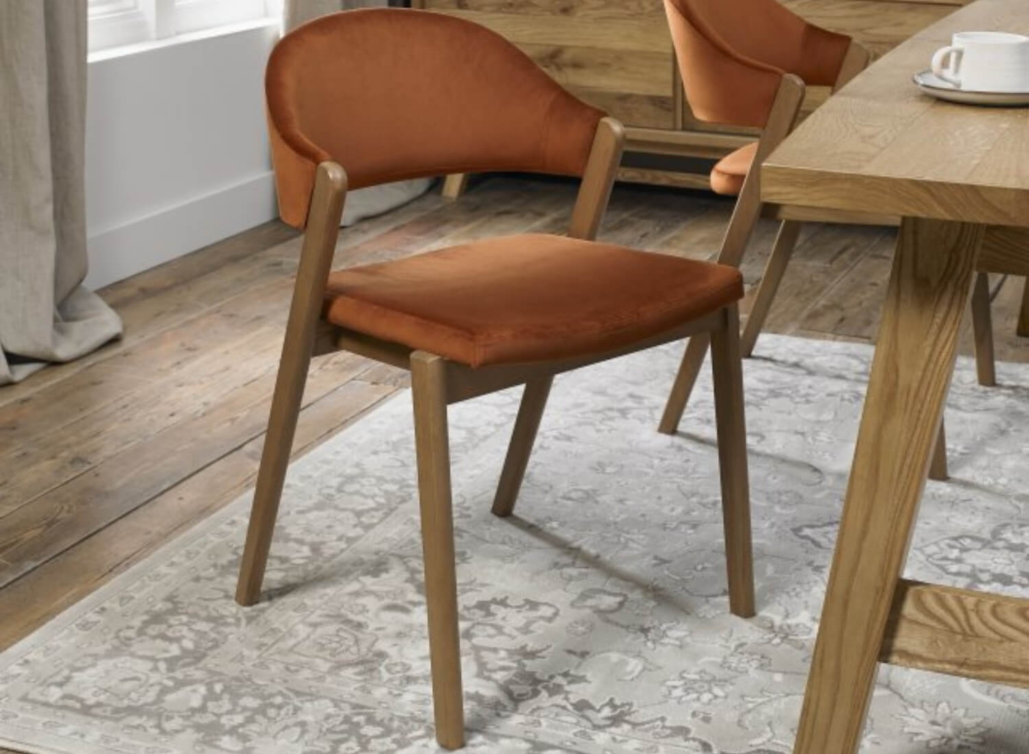 Cambridge Dining Chair Rust Velvet (Pair) – Ward Brothers Furniture