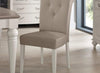 Marianne Upholstered Dining Chair Grey Fabric (Pair)