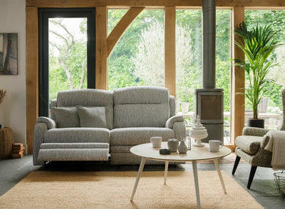 Parker Knoll Boston Leather 3 Seater Recliner Sofa with Heated Seats