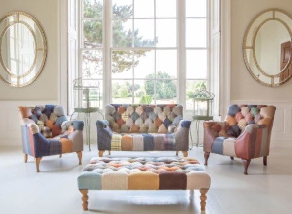 Brampton Patchwork 2 Seater Sofa