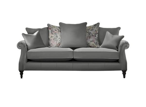 Parker Knoll Eastbury Leather Grand Pillow Back Sofa