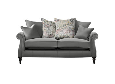 Parker Knoll Eastbury Leather Large 2 Seater Pillow Back Sofa