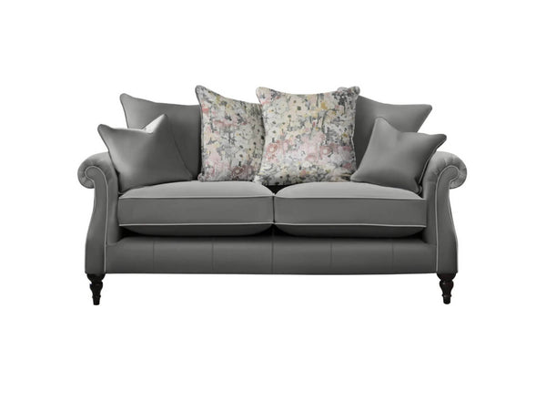 Parker Knoll Eastbury Leather Large 2 Seater Pillow Back Sofa