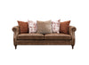 Winslet Leather 3 Seater Pillow Back Sofa