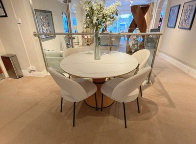 Monaco Round Dining Table with 4 Chairs
