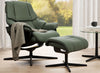 Stressless Reno Cross Base Leather Chair and Stool