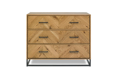 Chevron 3 Drawer Wide Chest Ward Brothers