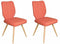 Enka Dining Chair Orange (Pair) Ward Brothers