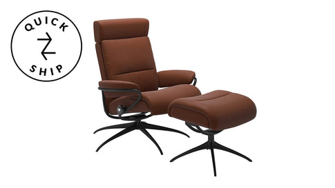 Quick Ship Stressless Tokyo Chair & Stool Stressless