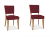 Monterrey Crimson Velvet Chair Pair Ward Brothers