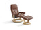 Stressless Classic Consul Leather Chair & Stool Stressless