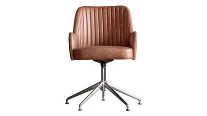 Curie Swivel Chair Leather Ward Brothers