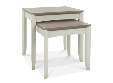 Two tone nest of cheap tables